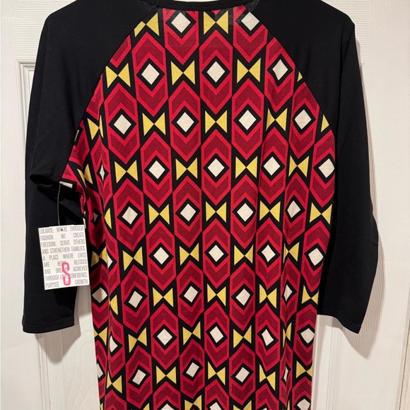 LuLaRoe Randy Multicolor Geometric Pattern Top - Picture 4 of 4